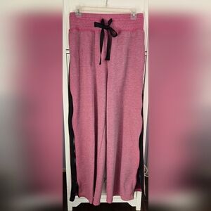 FP Movement by Free People Pink Wide Leg Sweatpants with Side Zippers Size S